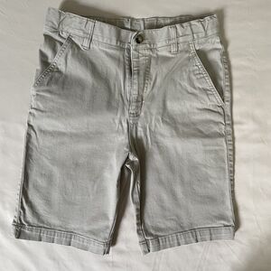 Boys French Toast Tan Beige Khaki Adjustable Waist Shorts Size 16